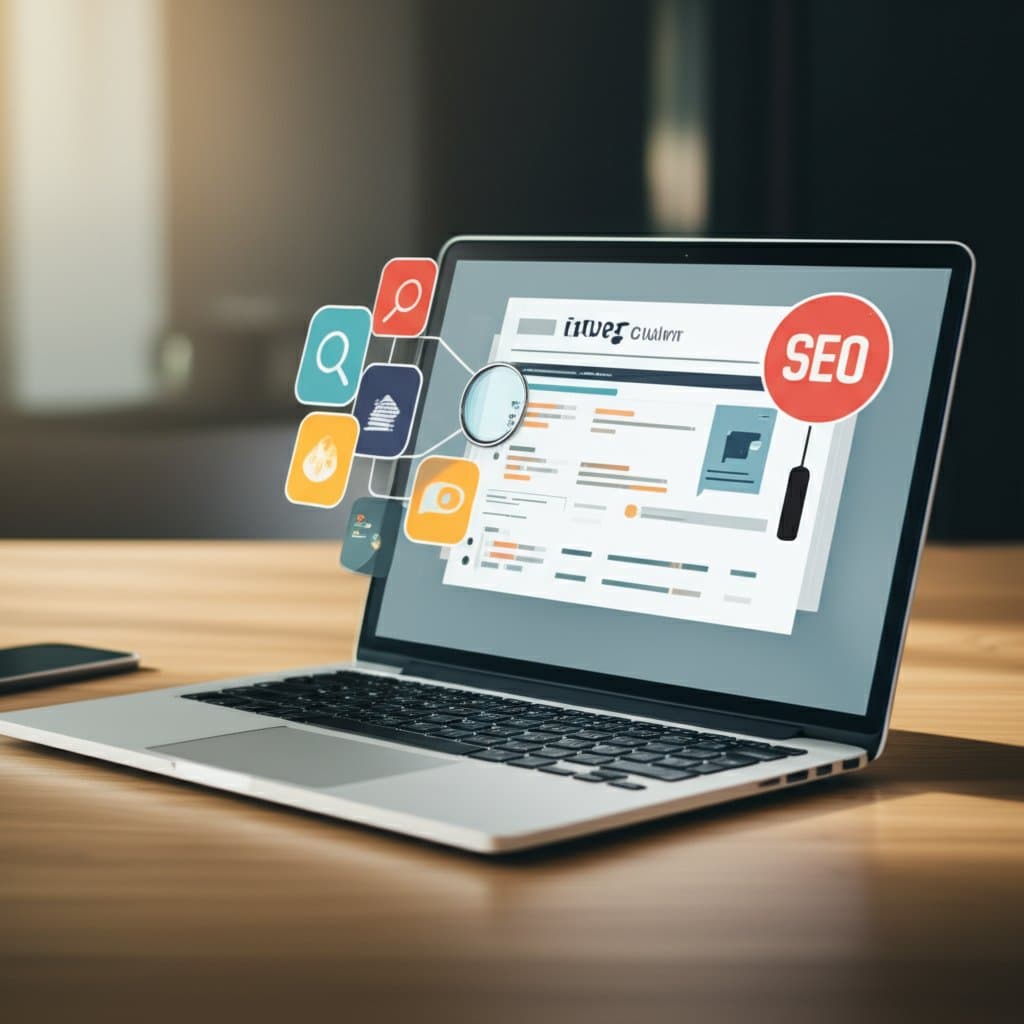 a workspace setup for writing seo friendly blog posts with structured outlines and seo tools