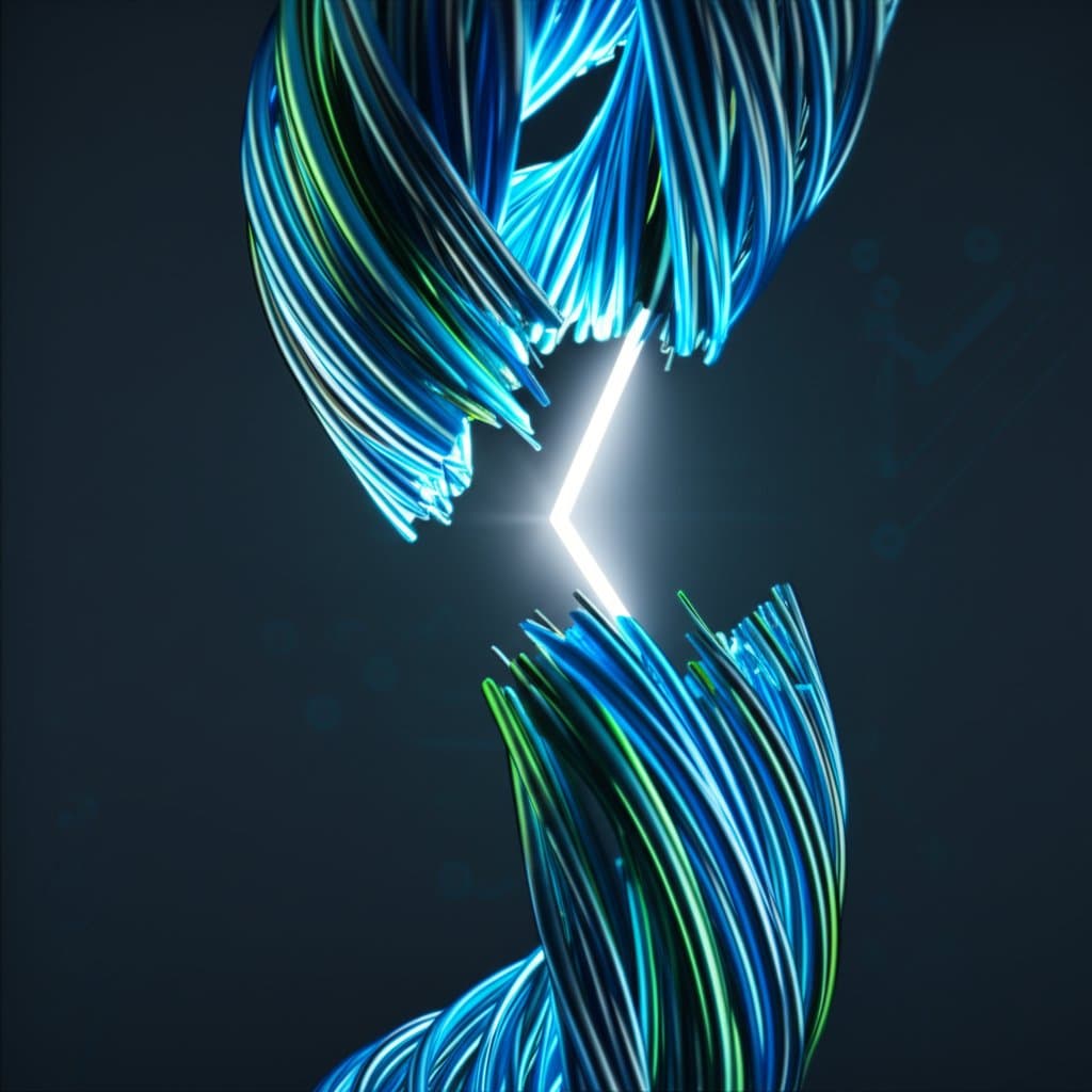 visual representation of a long complex url being simplified